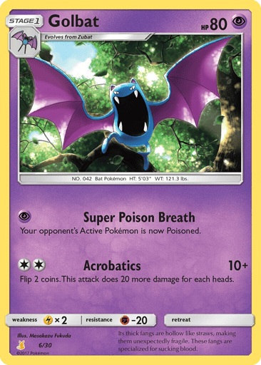 Golbat - SM Trainer Kit Alolan Raichu 6