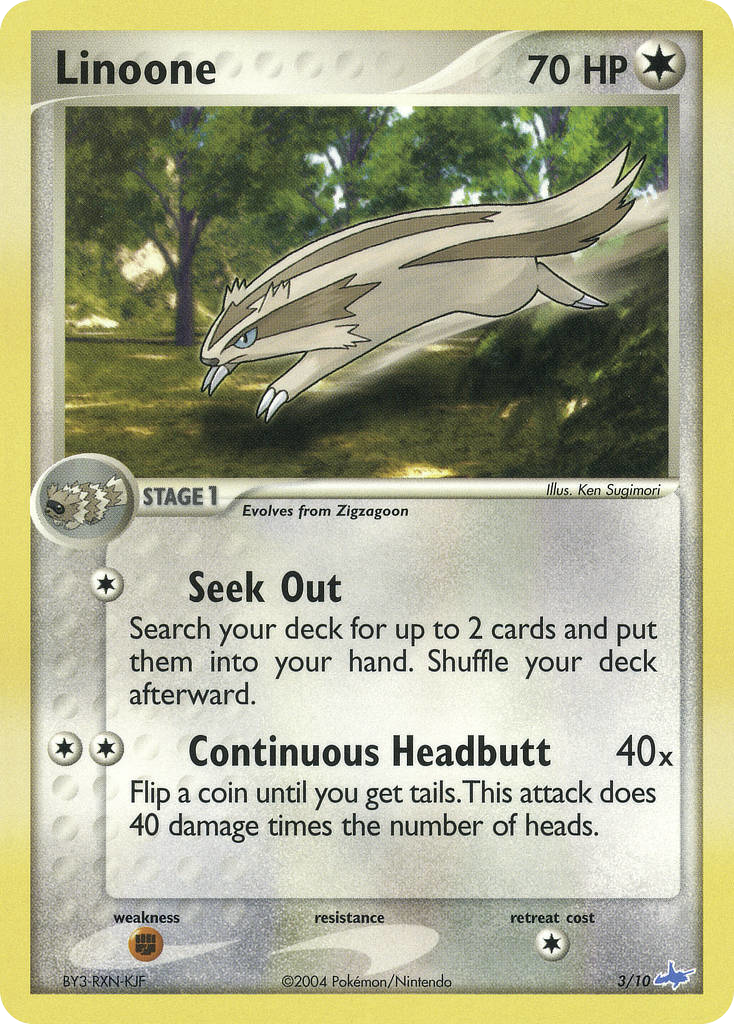 Linoone – EX Trainer Kit Latios 3/10 Pokémon card