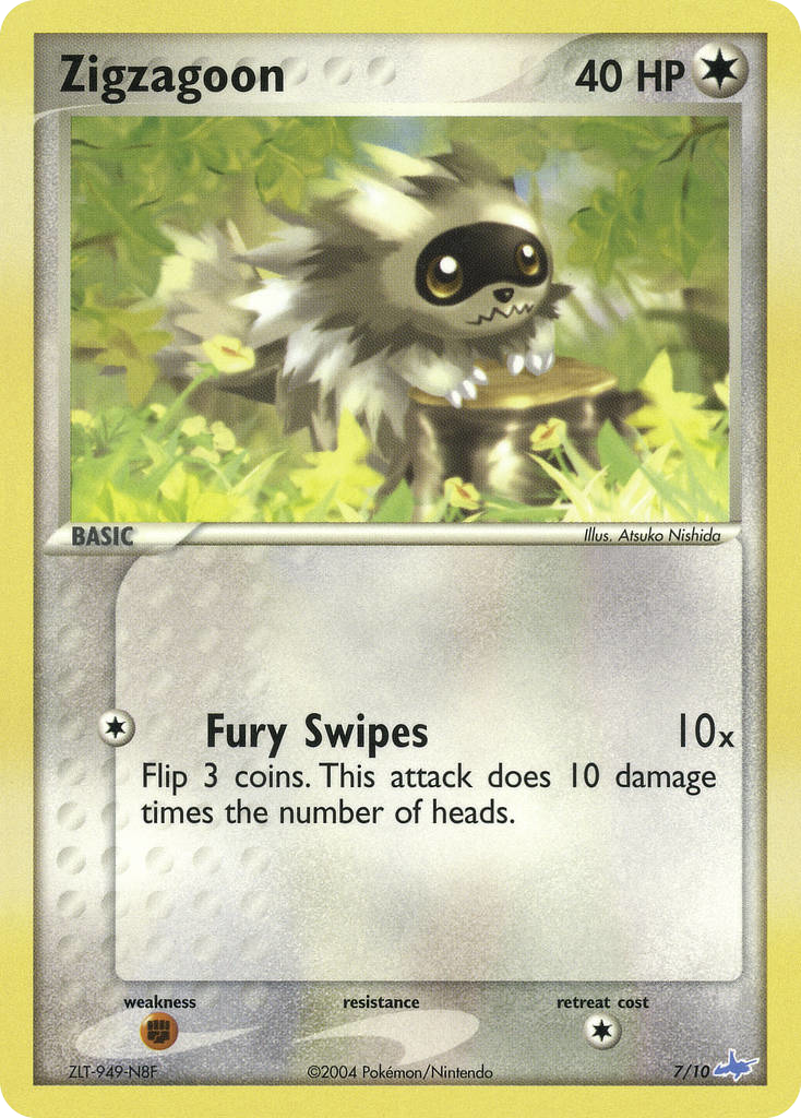 Zigzagoon – EX Trainer Kit Latios 7/10 Pokémon card