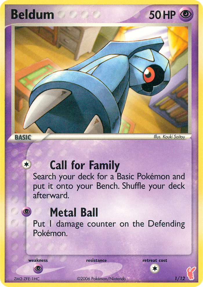 Beldum – EX Trainer Kit 2 Plusle 1/12 Pokémon card