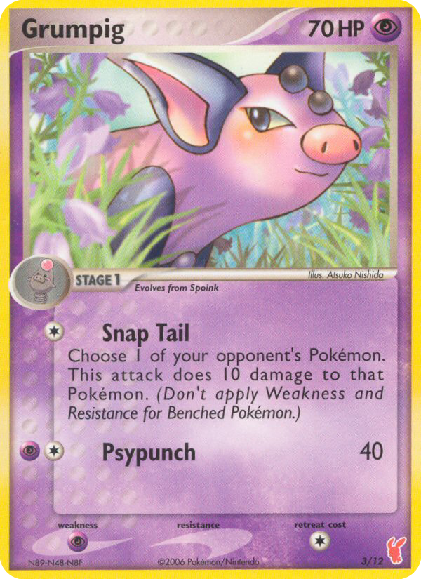 Grumpig – EX Trainer Kit 2 Plusle 3/12 Pokémon card