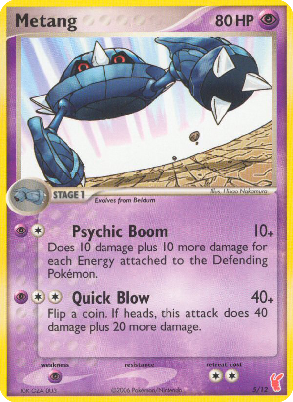 Metang – EX Trainer Kit 2 Plusle 5/12 Pokémon card