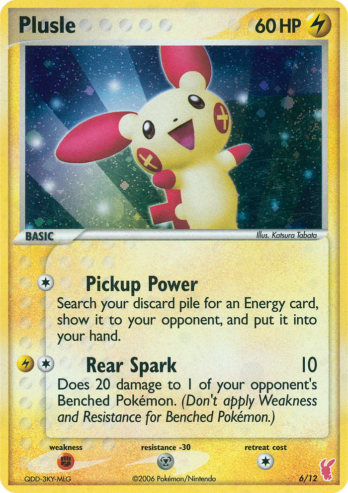 Plusle – EX Trainer Kit 2 Plusle 6/12 Pokémon card