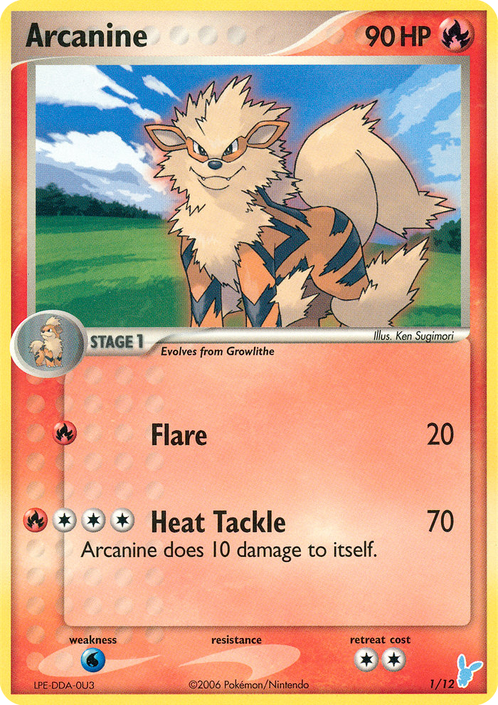 Arcanine – EX Trainer Kit 2 Minun 1/12 Pokémon card