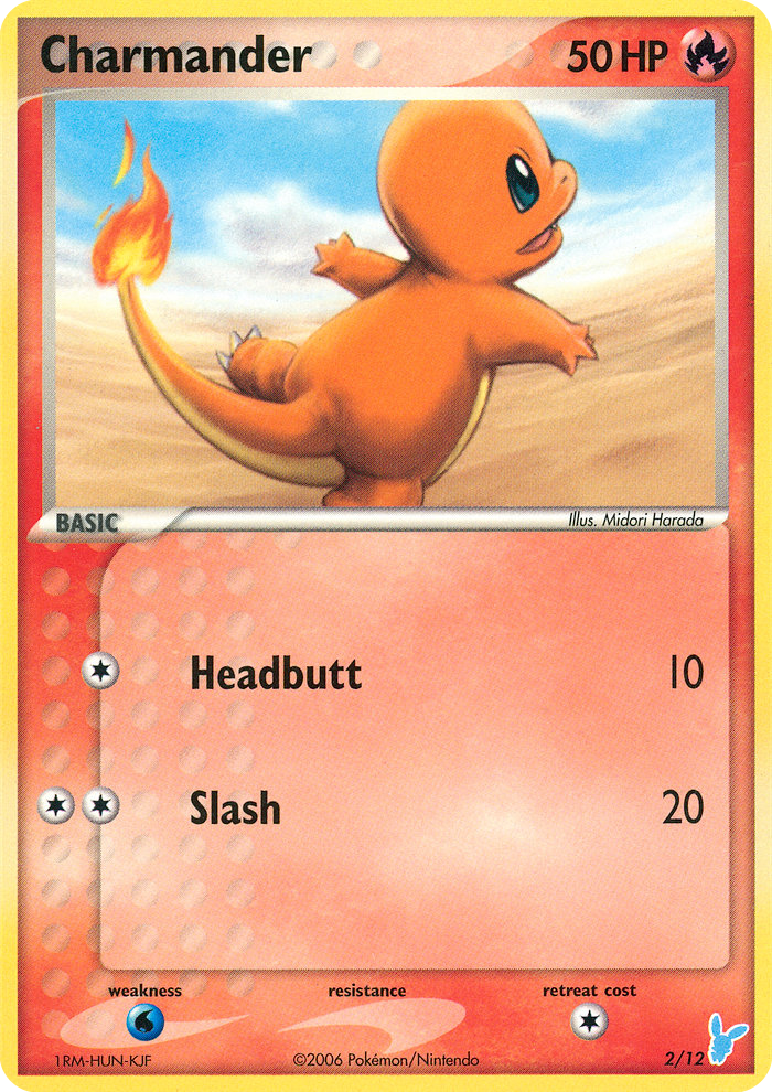 Charmander – EX Trainer Kit 2 Minun 2/12 Pokémon card