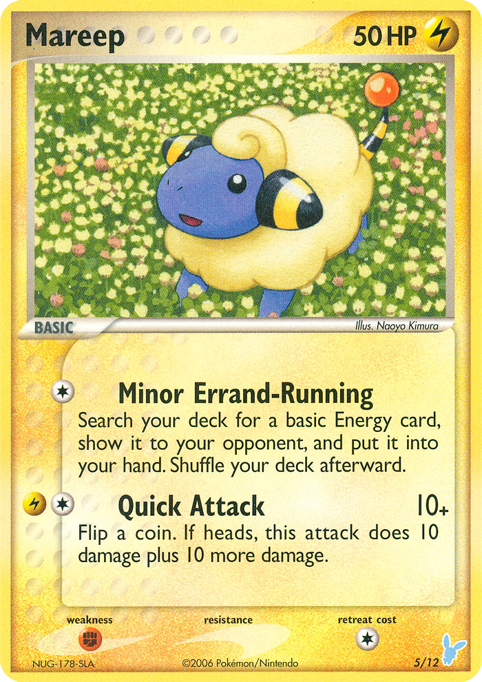 Mareep – EX Trainer Kit 2 Minun 5/12 Pokémon card