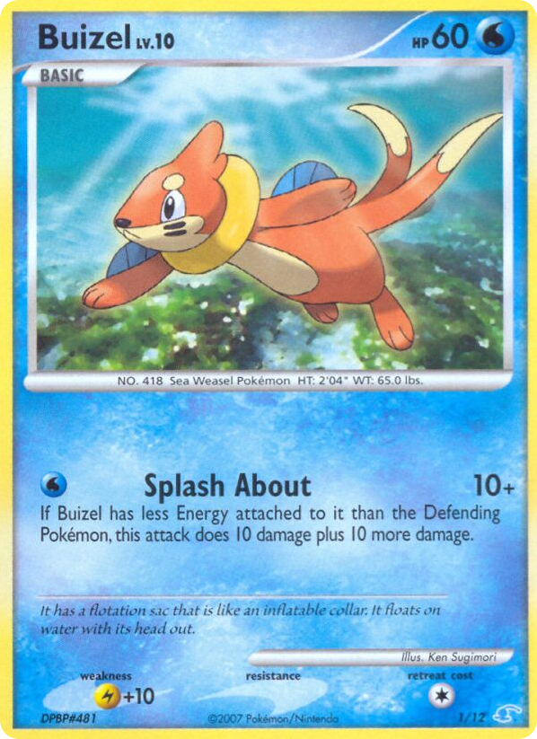Buizel – DP Trainer Kit Manaphy 1/12 Pokémon card