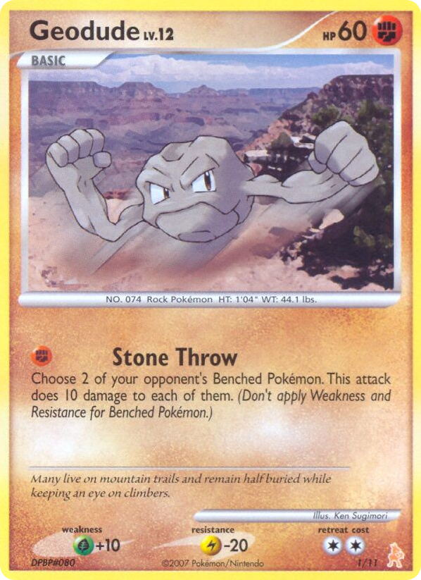 Geodude – DP Trainer Kit Lucario 1/11 Pokémon card