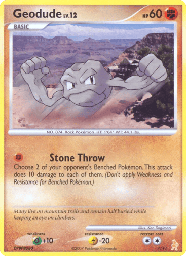 Geodude - DP Trainer Kit Lucario 1