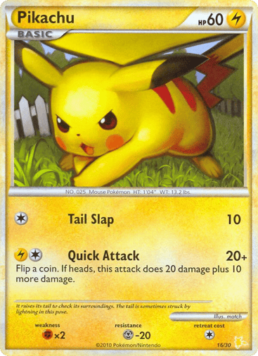 Pikachu - HGSS Trainer Kit Raichu 16