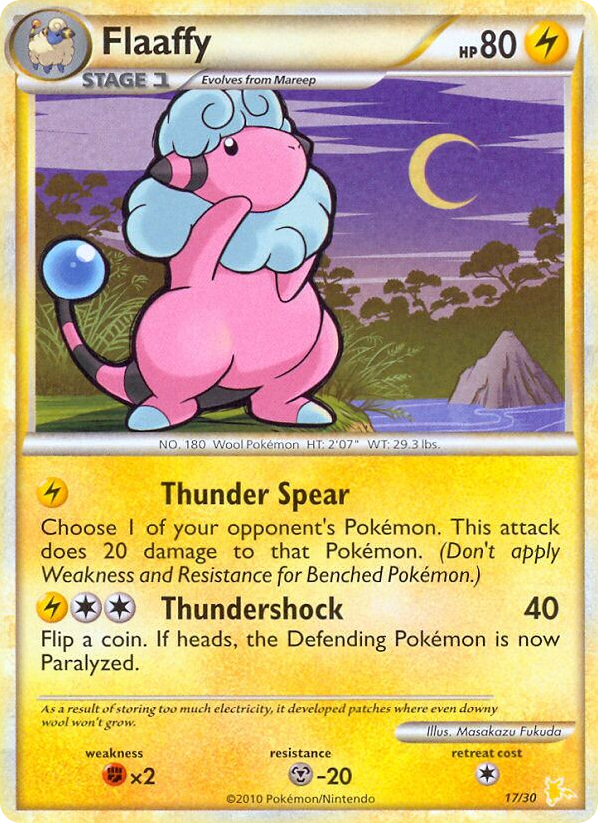 Flaaffy – HGSS Trainer Kit Raichu 17/30 Pokémon card