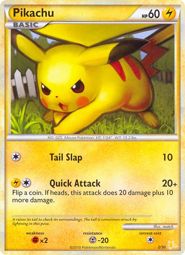 Pikachu – HGSS Trainer Kit Raichu 2/30 Pokémon card