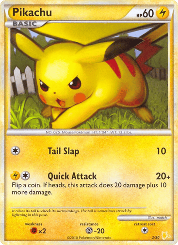 Pikachu - HGSS Trainer Kit Raichu 2