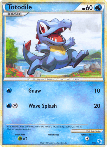 Totodile - HGSS Trainer Kit Gyarados 1