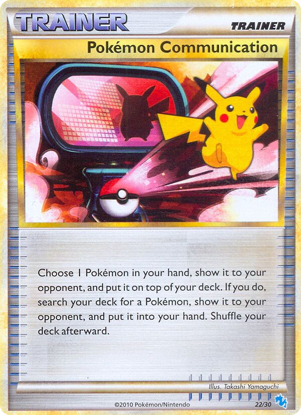 Pokémon Communication – HGSS Trainer Kit Gyarados 22/30 Pokémon card