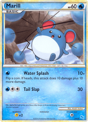 Marill - HGSS Trainer Kit Gyarados 24