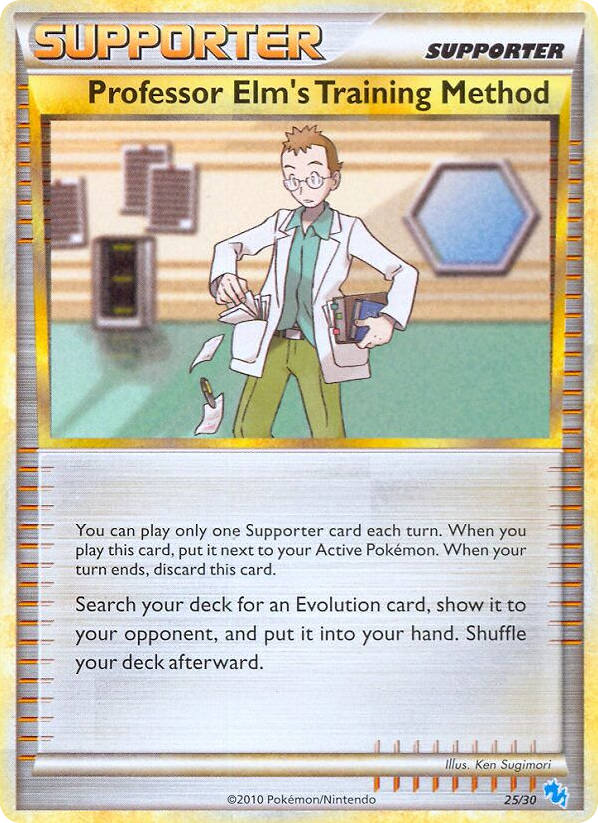 Professor Elm's Training Method – HGSS Trainer Kit Gyarados 25/30 Pokémon card