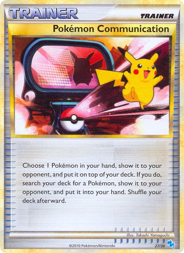Pokémon Communication – HGSS Trainer Kit Gyarados 27/30 Pokémon card