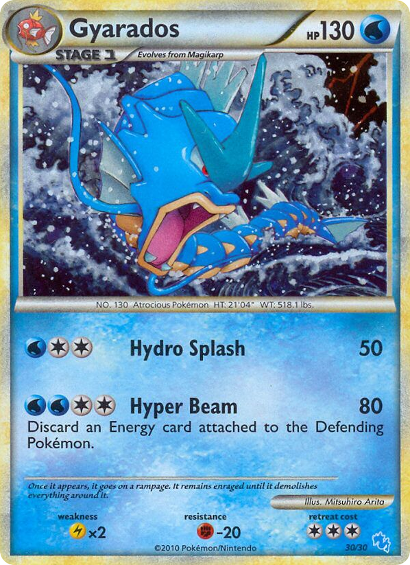 Gyarados – HGSS Trainer Kit Gyarados 30/30 Pokémon card