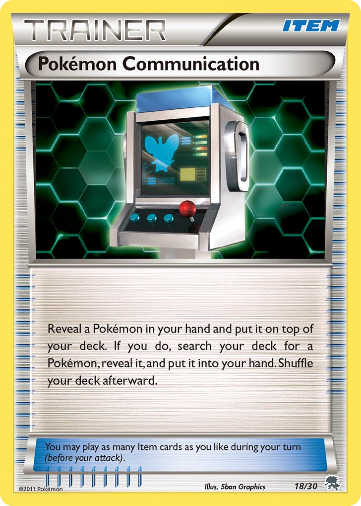 Pokémon Communication – BW Trainer Kit Zoroark 18/30 Pokémon card