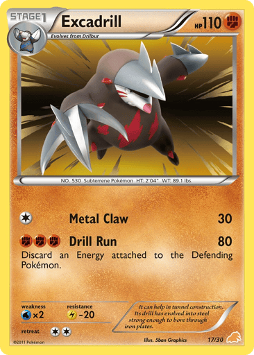 Excadrill - BW Trainer Kit Excadrill 17