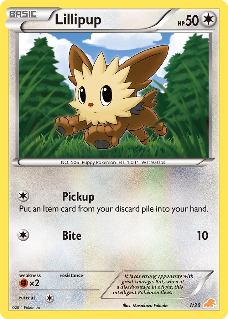 Lillipup – BW Trainer Kit Excadrill 1/30 Pokémon card