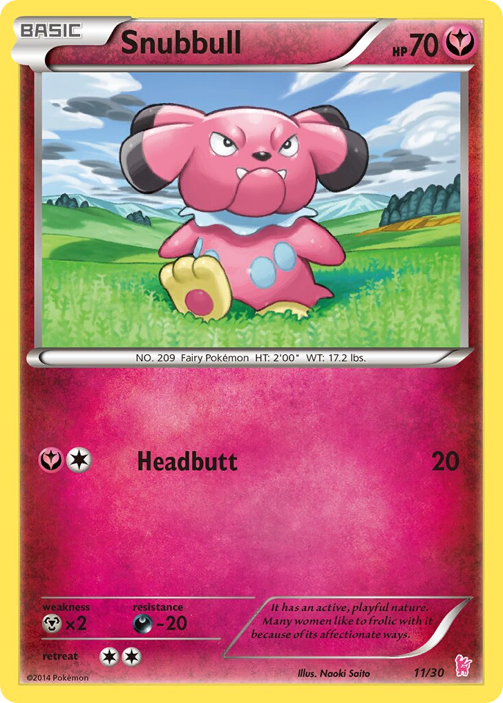 Snubbull – XY Trainer Kit Sylveon 11/30 Pokémon card
