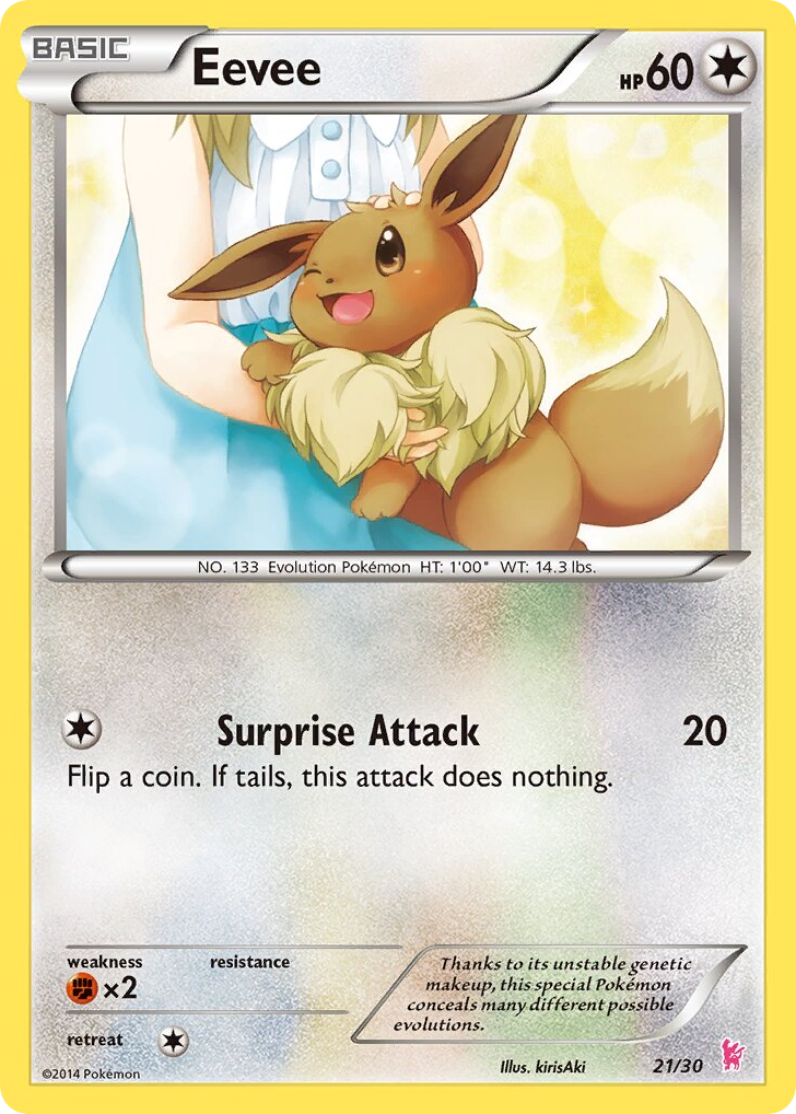 Eevee – XY Trainer Kit Sylveon 21/30 Pokémon card