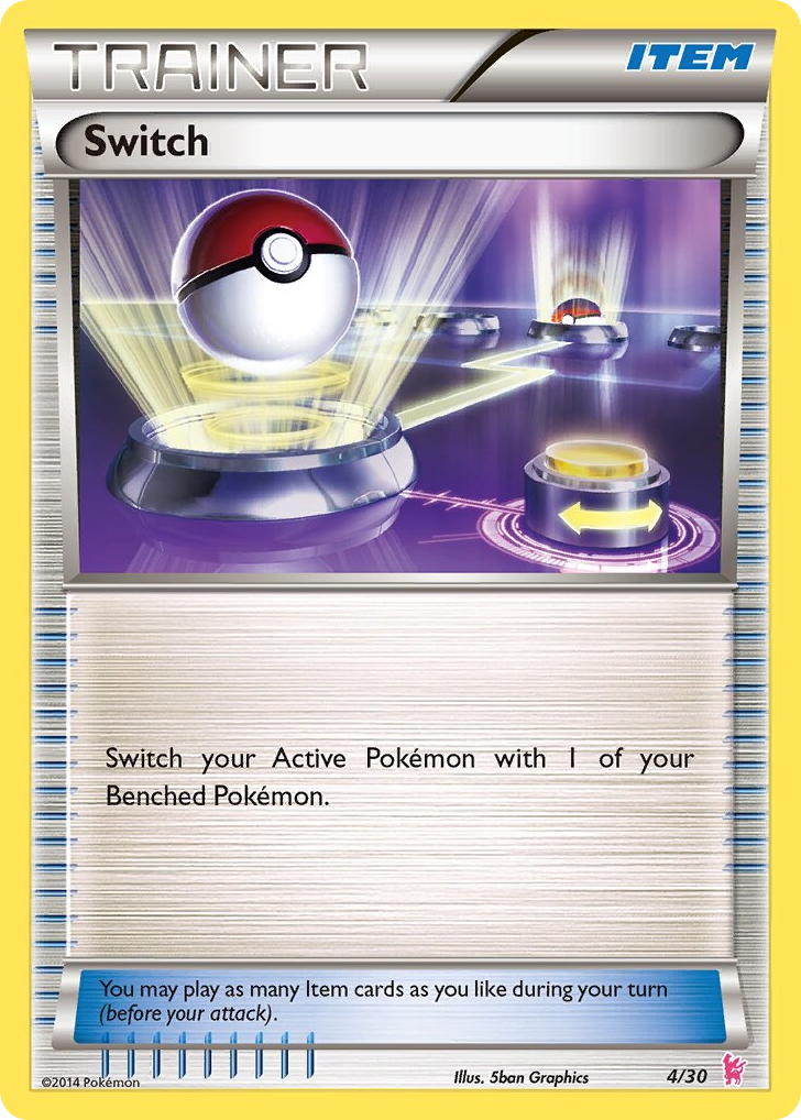 Switch – XY Trainer Kit Sylveon 4/30 Pokémon card
