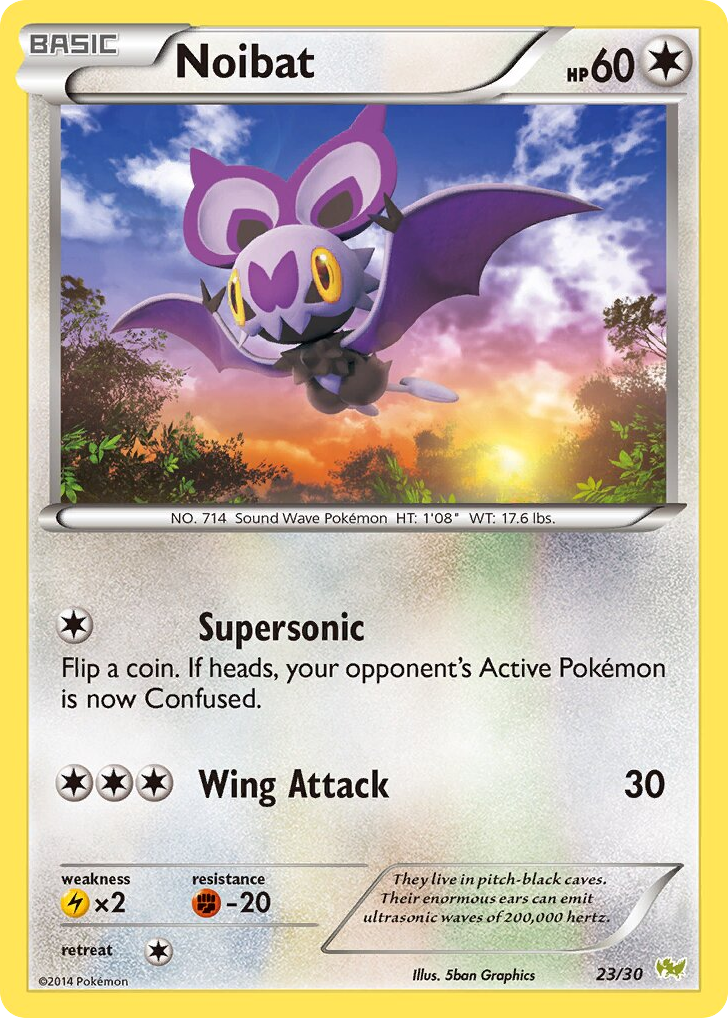 Noibat – XY Trainer Kit Noivern 23/30 Pokémon card