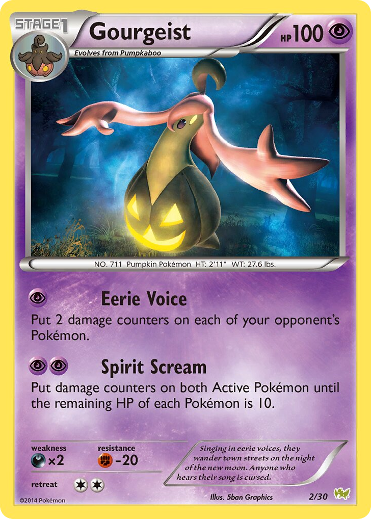 Gourgeist – XY Trainer Kit Noivern 2/30 Pokémon card