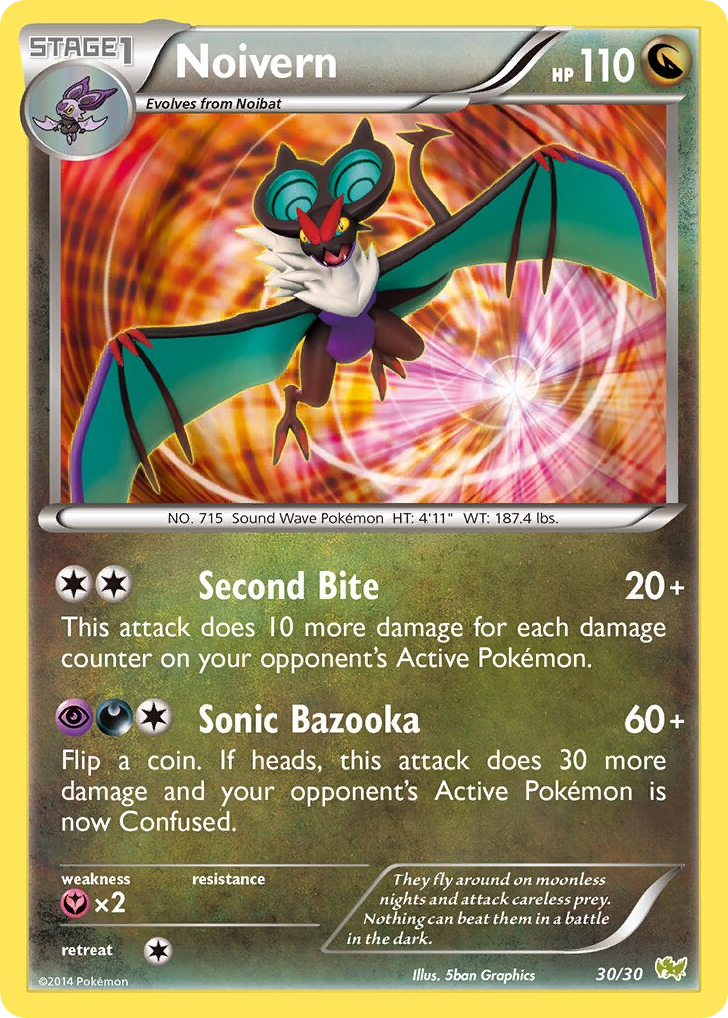 Noivern – XY Trainer Kit Noivern 30/30 Pokémon card