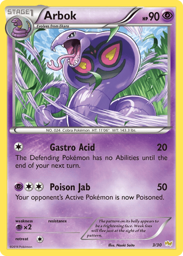 Arbok - XY Trainer Kit Noivern 3