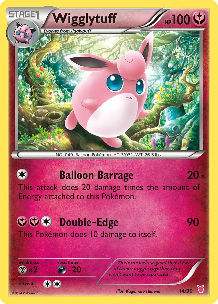 Wigglytuff – XY Trainer Kit Wigglytuff 14/30 Pokémon card