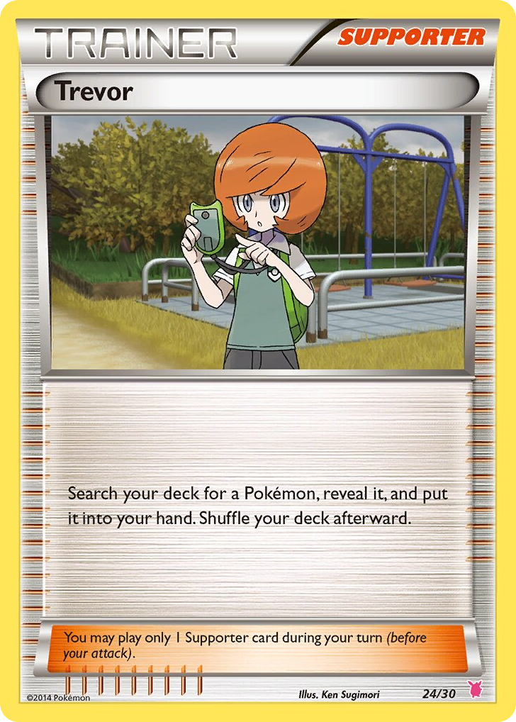 Trevor – XY Trainer Kit Wigglytuff 24/30 Pokémon card