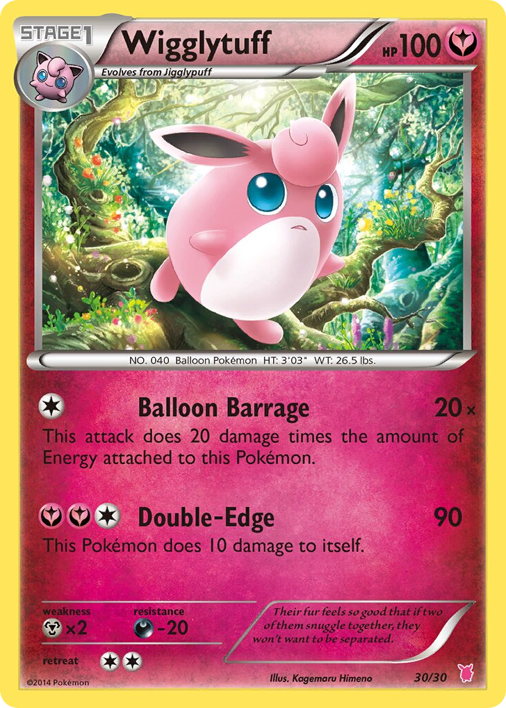 Wigglytuff – XY Trainer Kit Wigglytuff 30/30 Pokémon card