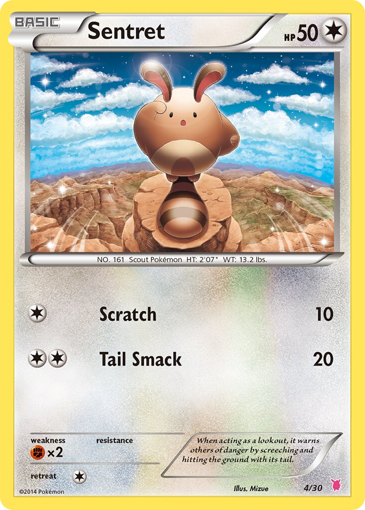 Sentret – XY Trainer Kit Wigglytuff 4/30 Pokémon card