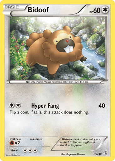 Bidoof - XY Trainer Kit Bisharp 12
