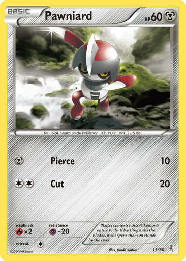 Pawniard - XY Trainer Kit Bisharp 13
