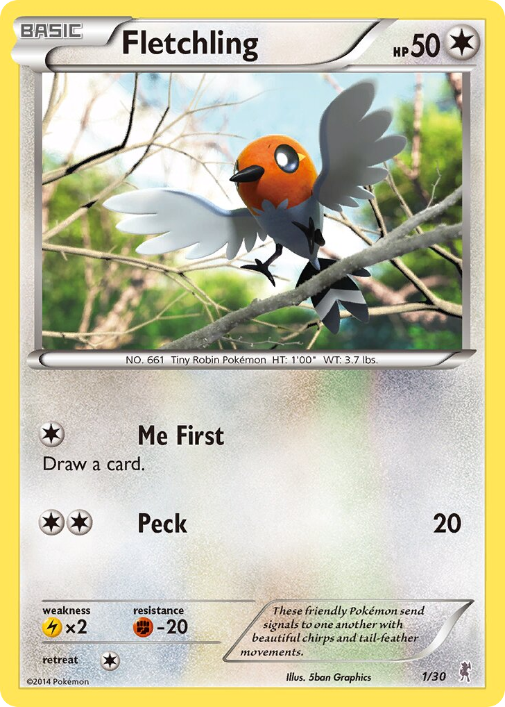 Fletchling – XY Trainer Kit Bisharp 1/30 Pokémon card