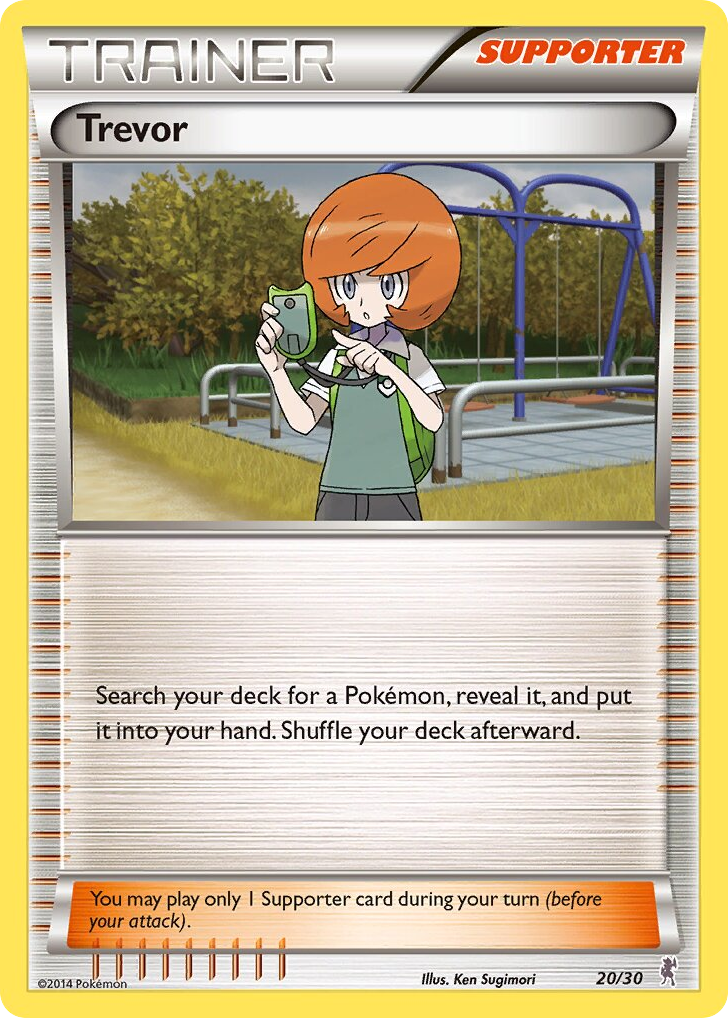 Trevor – XY Trainer Kit Bisharp 20/30 Pokémon card