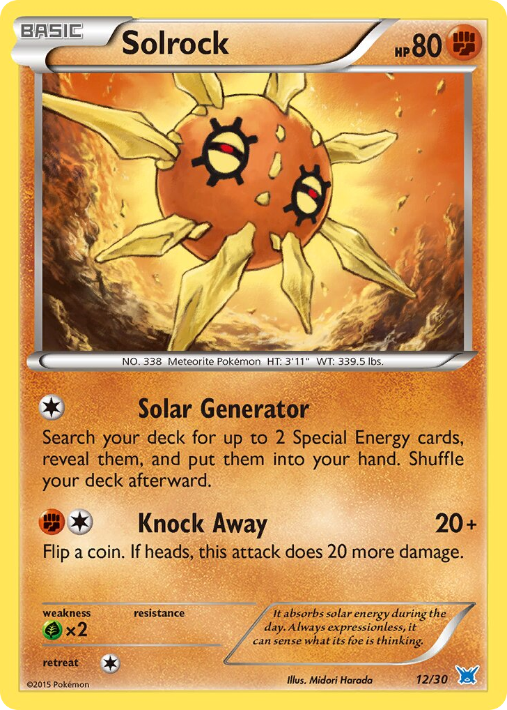 Solrock – XY Trainer Kit Latios 12/30 Pokémon card