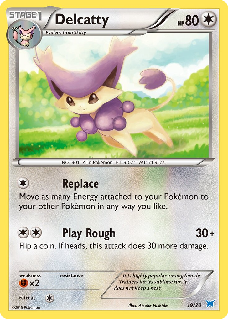 Delcatty – XY Trainer Kit Latios 19/30 Pokémon card
