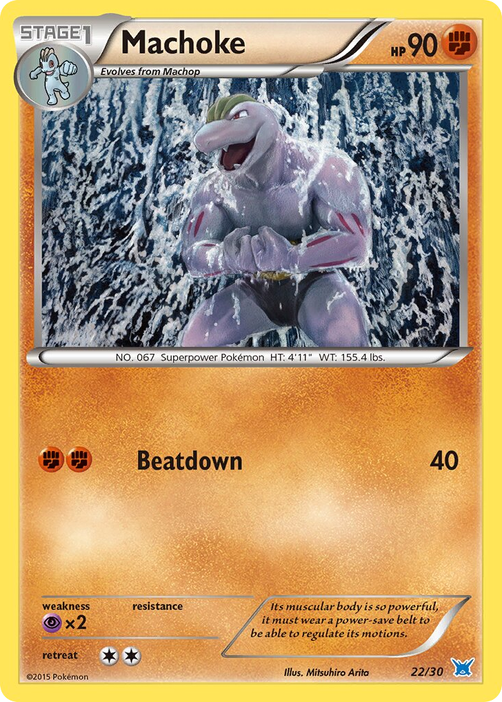 Machoke – XY Trainer Kit Latios 22/30 Pokémon card