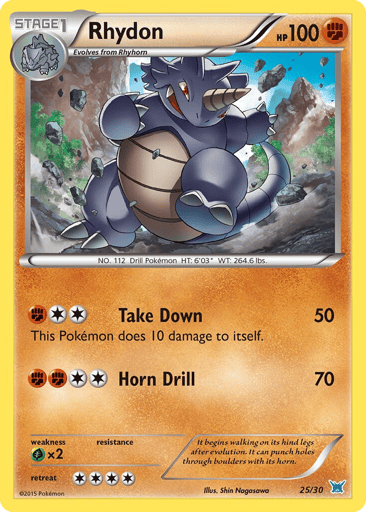 Rhydon - XY Trainer Kit Latios 25