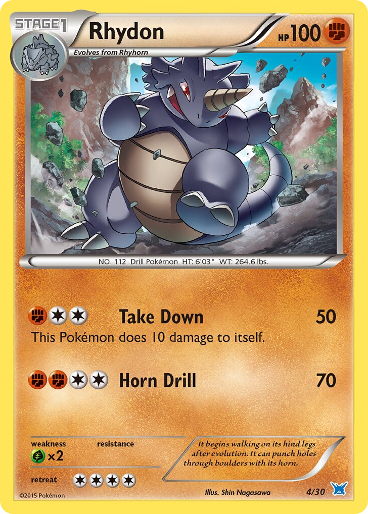 Rhydon – XY Trainer Kit Latios 4/30 Pokémon card