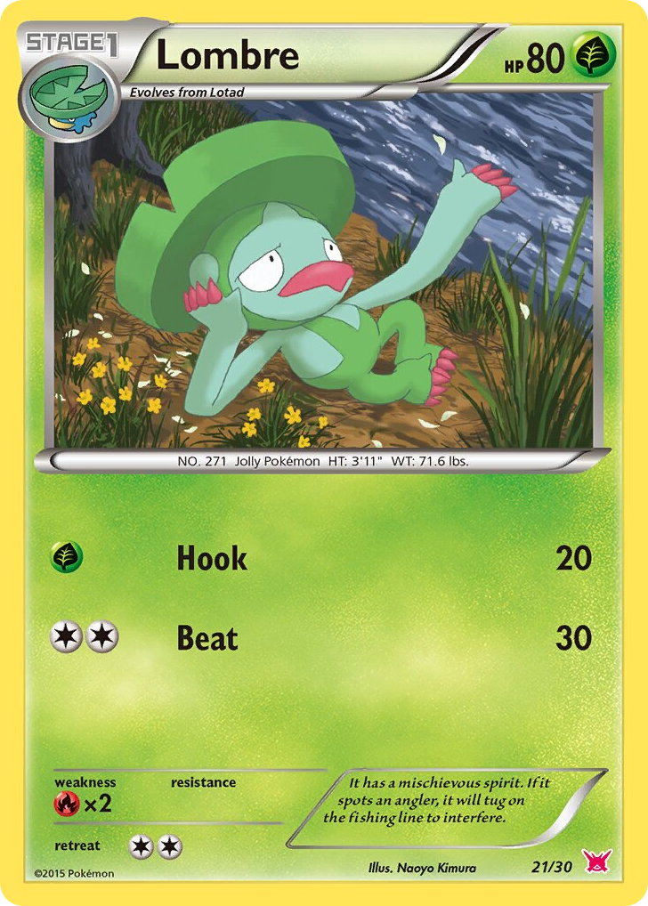 Lombre – XY Trainer Kit Latias 21/30 Pokémon card
