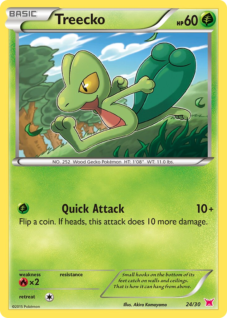 Treecko – XY Trainer Kit Latias 24/30 Pokémon card