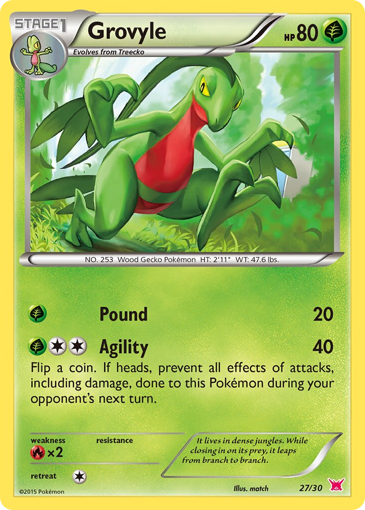Grovyle – XY Trainer Kit Latias 27/30 Pokémon card