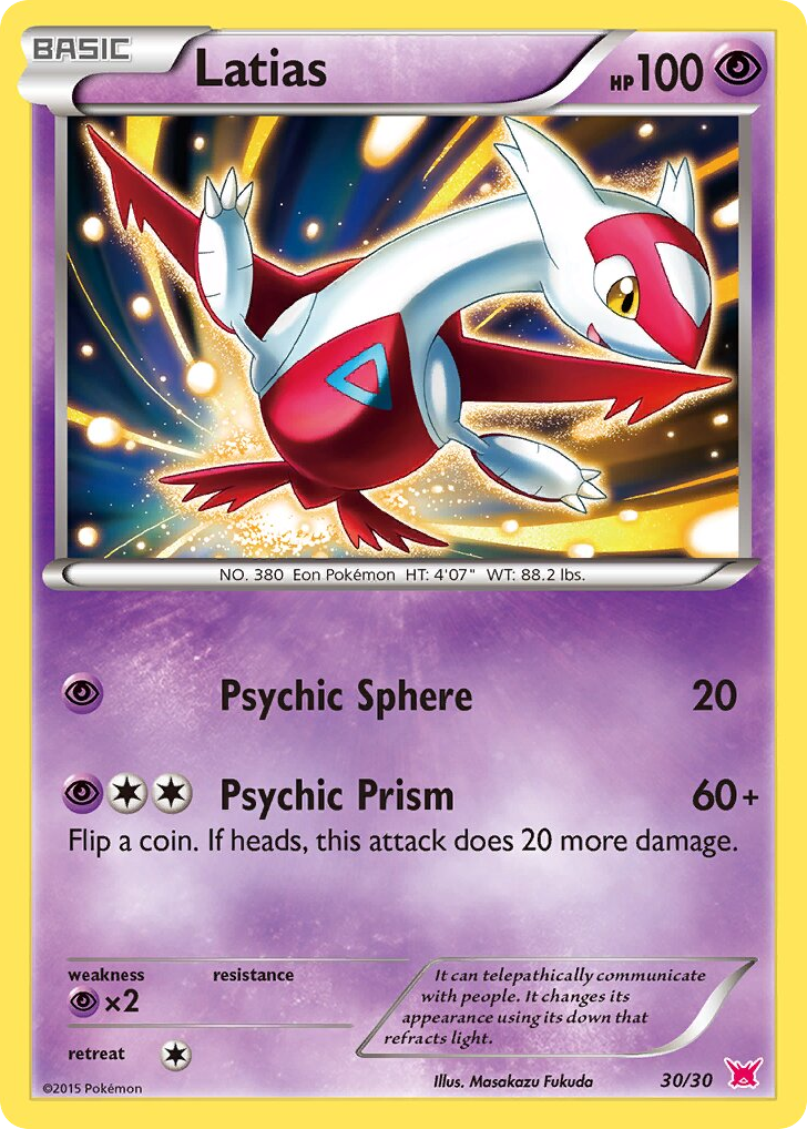 Latias – XY Trainer Kit Latias 30/30 Pokémon card